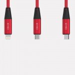 Wholesale Micro V8V9 3A Fast Charge Metal Nylon Woven Aluminum USB Cable 3ft (Black)